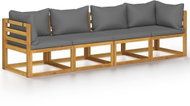 4-piece garden sofa with solid acacia cushion 3057608 3057608 - Garden Furniture