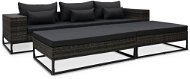 5-piece garden sofa with cushions polyrattan gray 49531 49531 - Garden Furniture