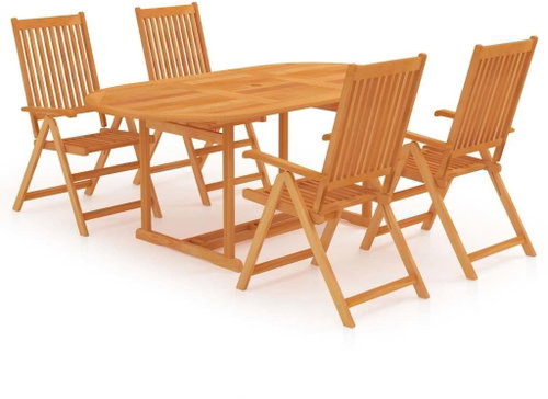 5dílný zahradní jídelní set masivní teakové dřevo 3059527 - Zahradní nábytek - Main image