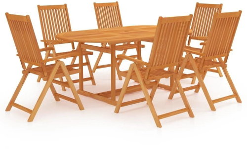 7dílný zahradní jídelní set masivní teakové dřevo 3059528 - Zahradní nábytek - Main image
