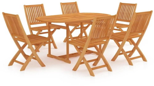 7dílný zahradní jídelní set masivní teakové dřevo 3059538 - Zahradní nábytek - Main image