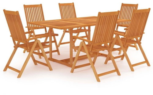 7dílný zahradní jídelní set masivní teakové dřevo 3059540 - Zahradní nábytek - Main image