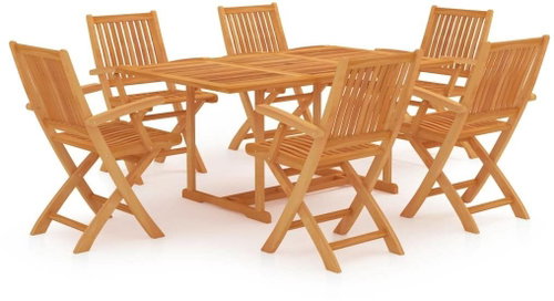 7dílný zahradní jídelní set masivní teakové dřevo 3059550 - Zahradní nábytek - Main image
