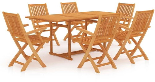 7dílný zahradní jídelní set masivní teakové dřevo 3059575 - Zahradní nábytek - Main image
