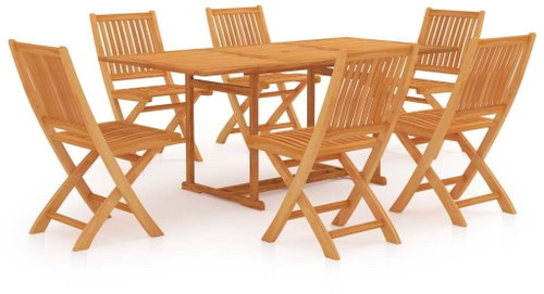 7dílný zahradní jídelní set masivní teakové dřevo 3059577 - Zahradní nábytek - Main image