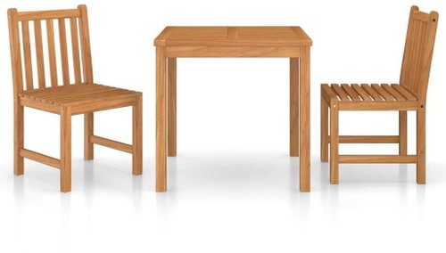 3dílný zahradní jídelní set masivní teakové dřevo 3059921 - Zahradní nábytek - Main image