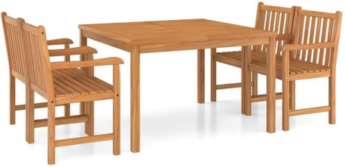 5dílný zahradní jídelní set masivní teakové dřevo 3059926 - Zahradní nábytek - Main image