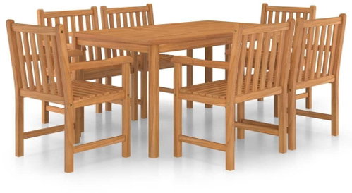 7dílný zahradní jídelní set masivní teakové dřevo 3059936 - Zahradní nábytek - Main image