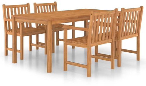5dílný zahradní jídelní set masivní teakové dřevo 3059943 - Zahradní nábytek - Main image