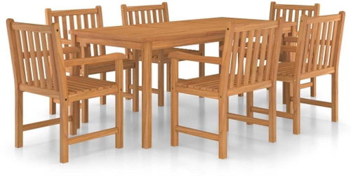 7dílný zahradní jídelní set masivní teakové dřevo 3059944 - Zahradní nábytek - Main image