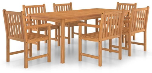 7dílný zahradní jídelní set masivní teakové dřevo 3059947 - Zahradní nábytek - Main image