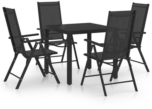5dílný zahradní jídelní set hliník černý 3070649 - Zahradní nábytek - Main image