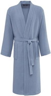Soft Cotton - Waffle unisex robe Pique, blue, S - Bathrobe