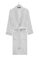Soft Cotton Modal Deluxe unisex bathrobe, white, S - Bathrobe