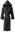 Stripe robe with hood, khaki