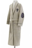 Soft Cotton - Men's robe Luxury, beige - Bathrobe