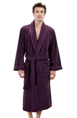 Soft Cotton - Men's robe Lord, purple, XXL - Bathrobe - Main image