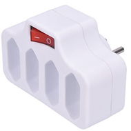 Solight Socket Splitter Adapter with switch 4x 2.5A/230V white - Splitter 