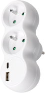 Solight 2 x 10A, USB A+C charger 12W - Splitter 