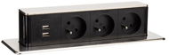 Socket Solight Drawer Block Socket, Black - Zásuvka