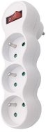 Solight Socket Splitter with support and switch, 3x 10A/230V white - Splitter 