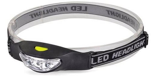 Solight rake LED flashlight, 3 LED, black - Headlamp - Main image