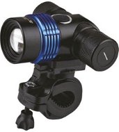 Solight wiederaufladbare LED-Taschenlampe 2in1 Multifunktions-Fahrrad, schwarz-blau - Taschenlampe