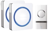 Doorbell Solight 2x Wireless Doorbell, Mains Powered, 120m, White - Zvonek