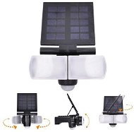 Solight LED solární osvětlení se senzorem, 8W, 600lm, Li-on, černá - Nástěnná lampa