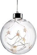 LED Christmas Glass Ball, 10LED, 2x AA, IP20 - Christmas Lights