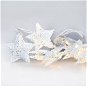 LED Christmas Star Chain, Metal, White, 10LED, 1m, 2x AA, IP20 - Christmas Lights