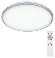 Solight LED stropné svetlo Silver, okrúhle, 24 W, 1800 lm, stmievateľné, diaľkové ovládanie - Stropné svietidlo