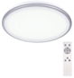 Solight LED Ceiling Light, Silver, Round, 24W, 1800lm, Dimmable, Remote Control - Ceiling Light