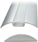 Solight Aluminiumprofil für LED-Streifen - flach - 51 mm x 8 mm - Milchglas-Diffusor - 1 m - Rahmen