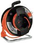 Solight hosszabbító kábel dobon, 1 aljzat, 50 m, narancssárga kábel, 3x 1,5 mm2 - Hosszabbító kábel