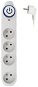 Solight Surge Protector, 150J, 4 Sockets, 3m, White - Surge Protector 