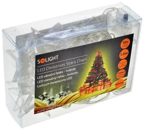 Solight LED Stars Chain 10 LED, White - Light Chain - Main image