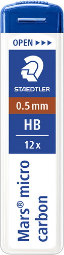 STAEDTLER Mars Micro HB 0.5mm - Graphite Pencil Refill - Main image