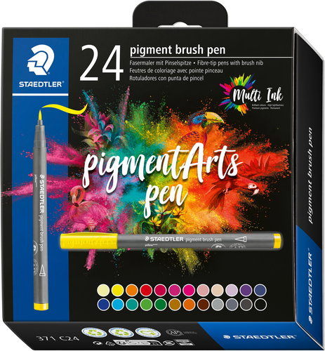 STAEDTLER 371 Brush marker, 24 szín - Filctoll - Fő fotó