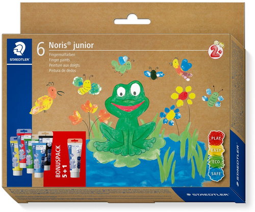 STAEDTLER 6 basic colours x 75 ml - Fingerpaints - Main image