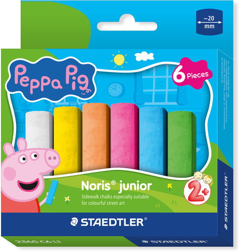 STAEDTLER Noris Junior Peppa Malac, 6 darab - Kréta - Fő fotó