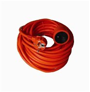 Solight predlžovací prívod – spojka, 25 m, 3×  1,5 mm2, gumová, oranžová - Predlžovací kábel