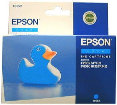 Epson T0552 Cyan Main image Epson T0552 Cyan - Cartridge - Main image