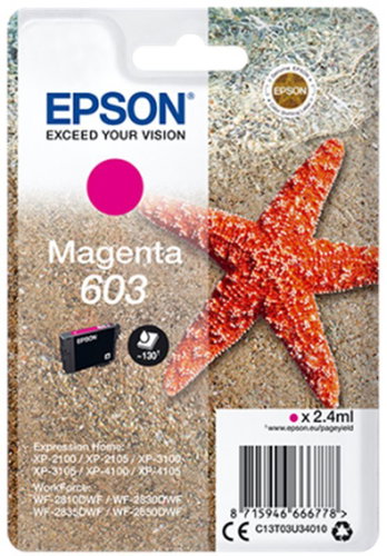 Epson 603 Magenta Main image Epson 603 Magenta - Cartridge - Main image