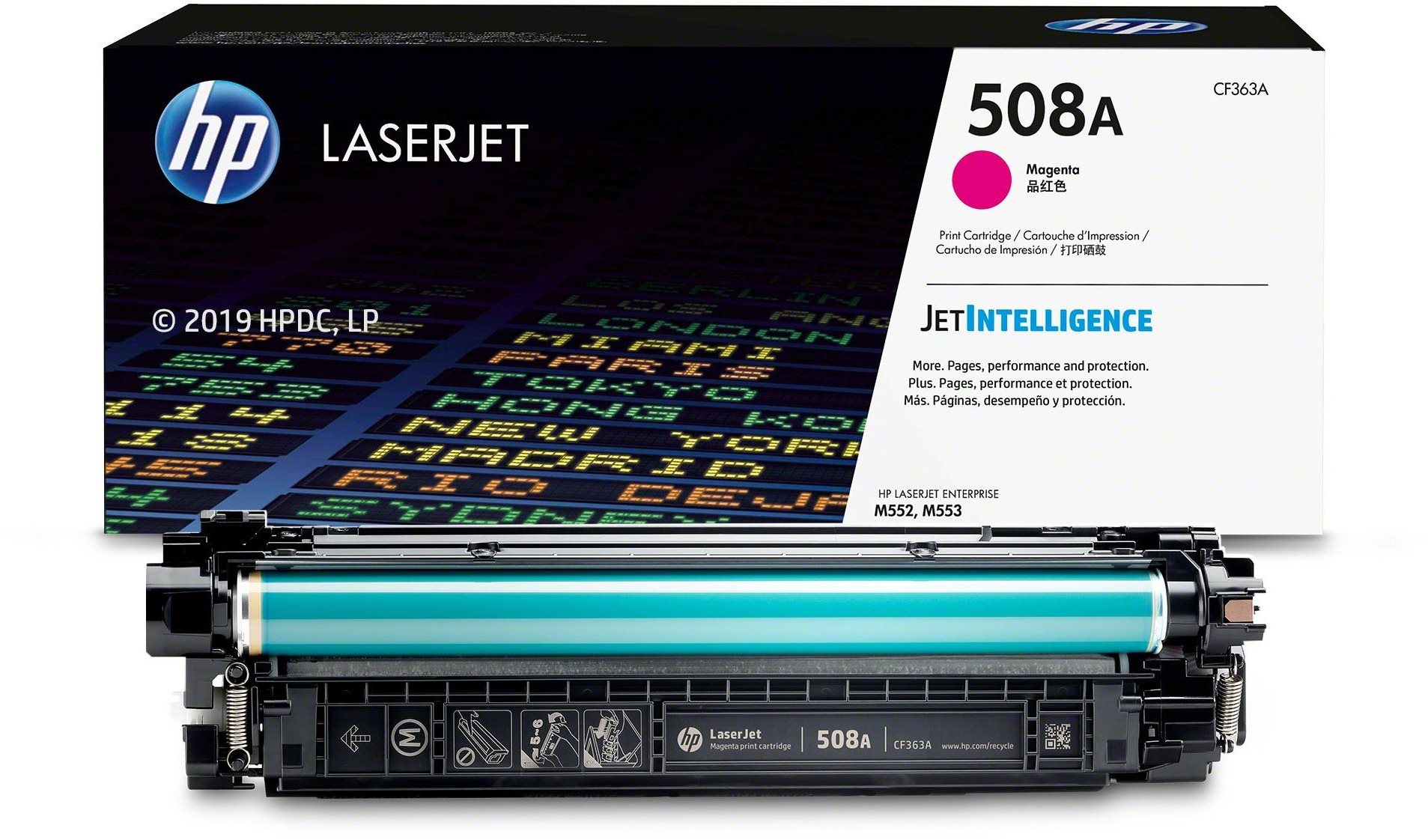 HP CF363A sz. 508A bíborvörös