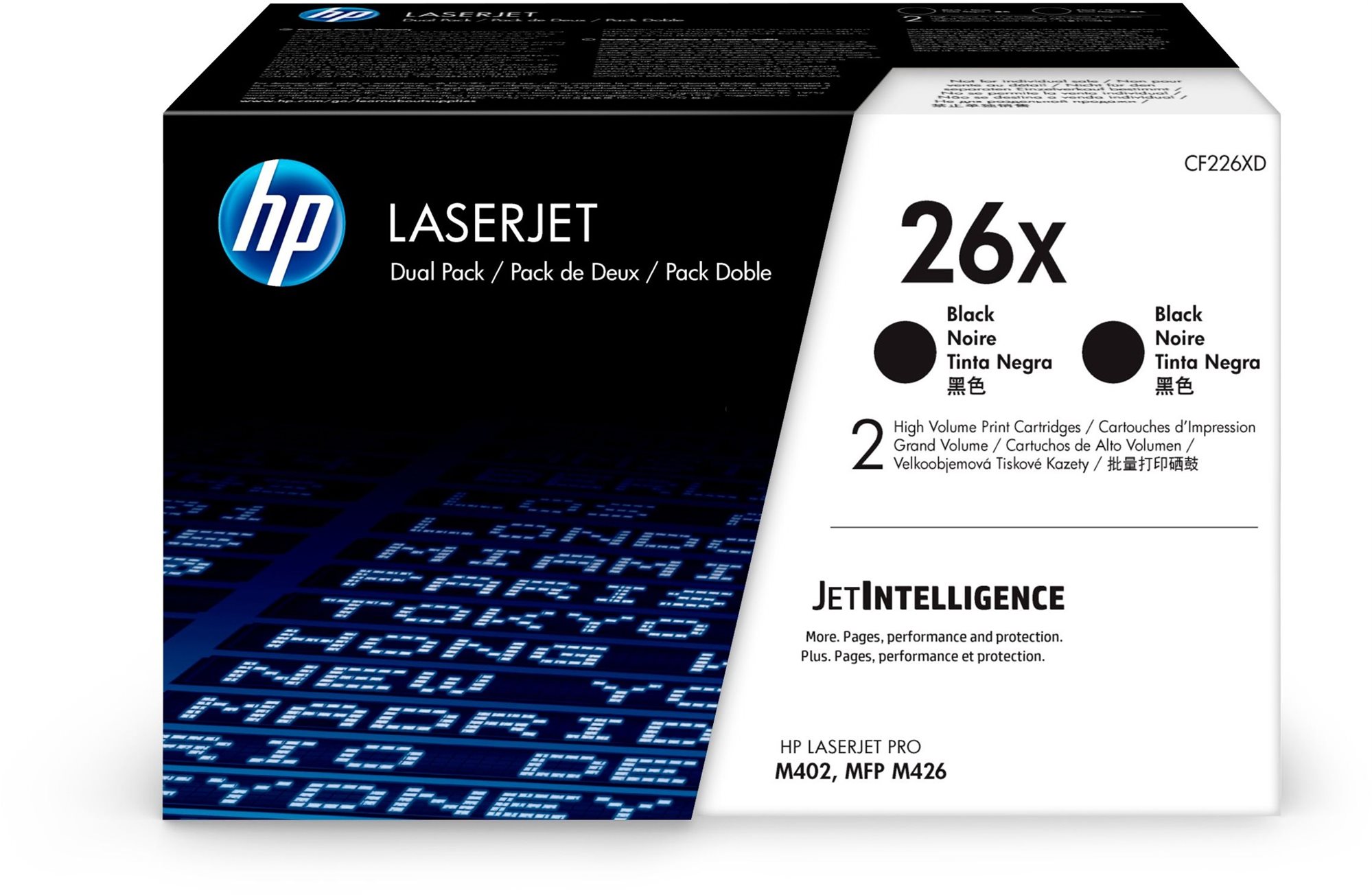 HP CF226XD No. 26X Dual Pack eredeti fekete, 2 db