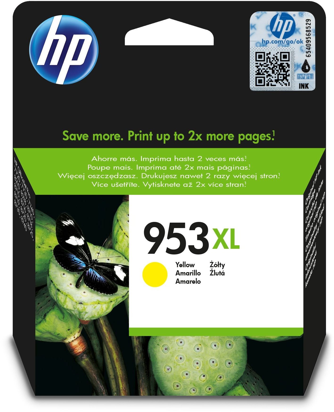 HP F6U18AE sz. 953XL sárga
