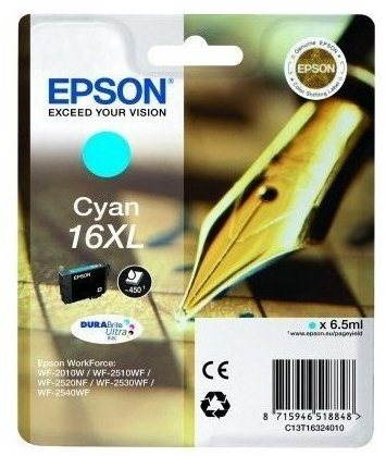 Epson T1632 Cyan XL Main image Epson T1632 Cyan XL - Cartridge - Main image