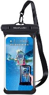 Seaflash vodoodolné TPU puzdro pre smartfóny do 6,5" čierne - Puzdro na mobil