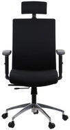 Swivel chair with extended seat RIVERTON F/H/AL, various colours, black/black - Office Chair